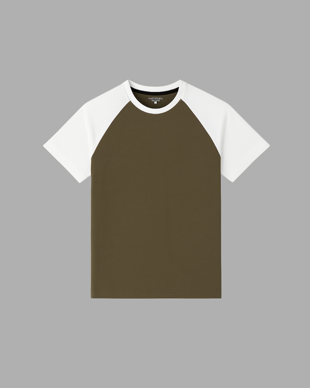 Olive and White Tee